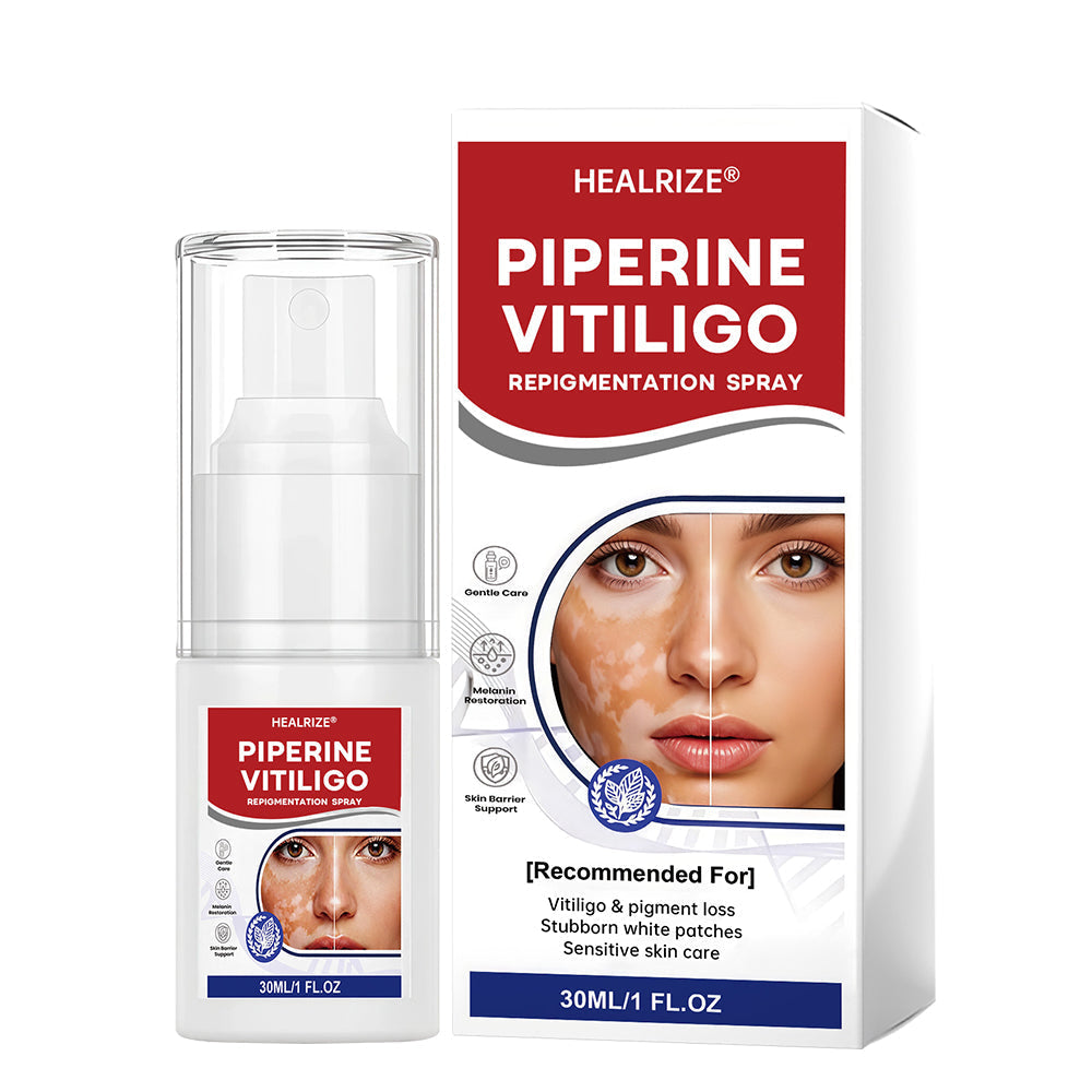 🔥100K+ SOLD Healrize® Piperine Vitiligo Repigmentation Spray - 👨⚕️✅Steroid-Free Botanical Formula | Gentle & Effective for All Skin Types