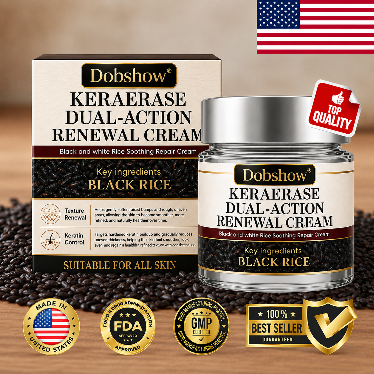 100K+ SOLD 🔥 Dobshow®  KeraErase Dual-Action Renewal Cream (New Formula)