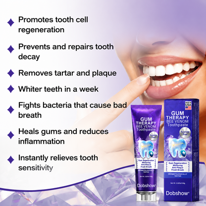 100K+ SOLD 🔥 Dobshow® VioCore Bee Venom Dental Treatment Toothpaste