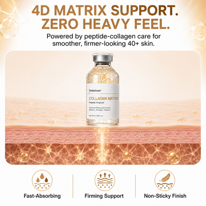 ✅ Target 40+ Aging Skin Concerns｜Dobshow® Collagen Matrix Peptide Ampoule - ⚡ Firmer, Plumper, Smoother-Looking Skin