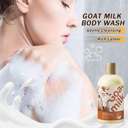 Dobshow® Goat Milk Moisturizing Body Wash – Gentle Hydrating Shower Gel for Soft, Smooth Skin