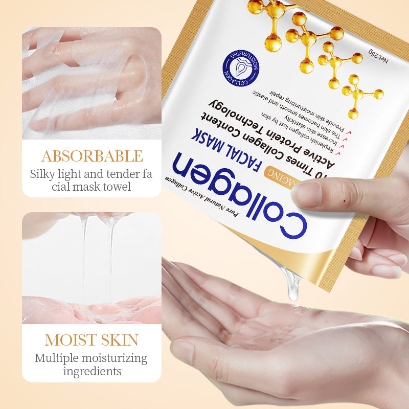 Collagen Facial Mask – Hydrating Anti-Aging Sheet Mask for Firm, Smooth Skin