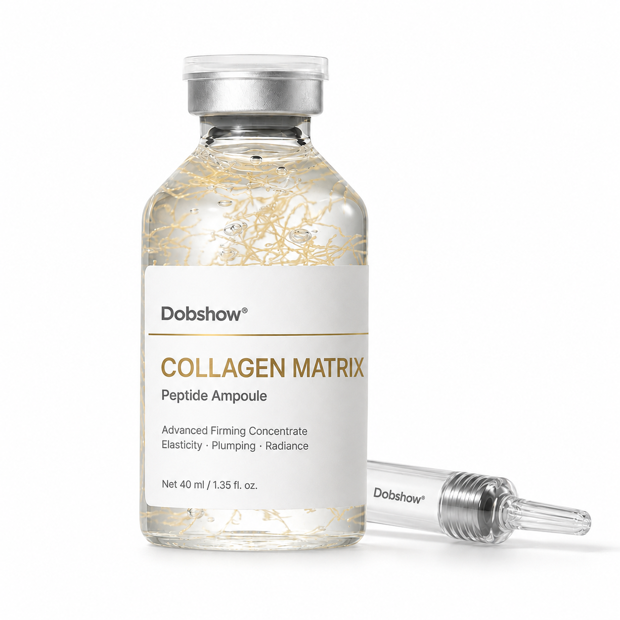✅ Target 40+ Aging Skin Concerns｜Dobshow® Collagen Matrix Peptide Ampoule - ⚡ Firmer, Plumper, Smoother-Looking Skin