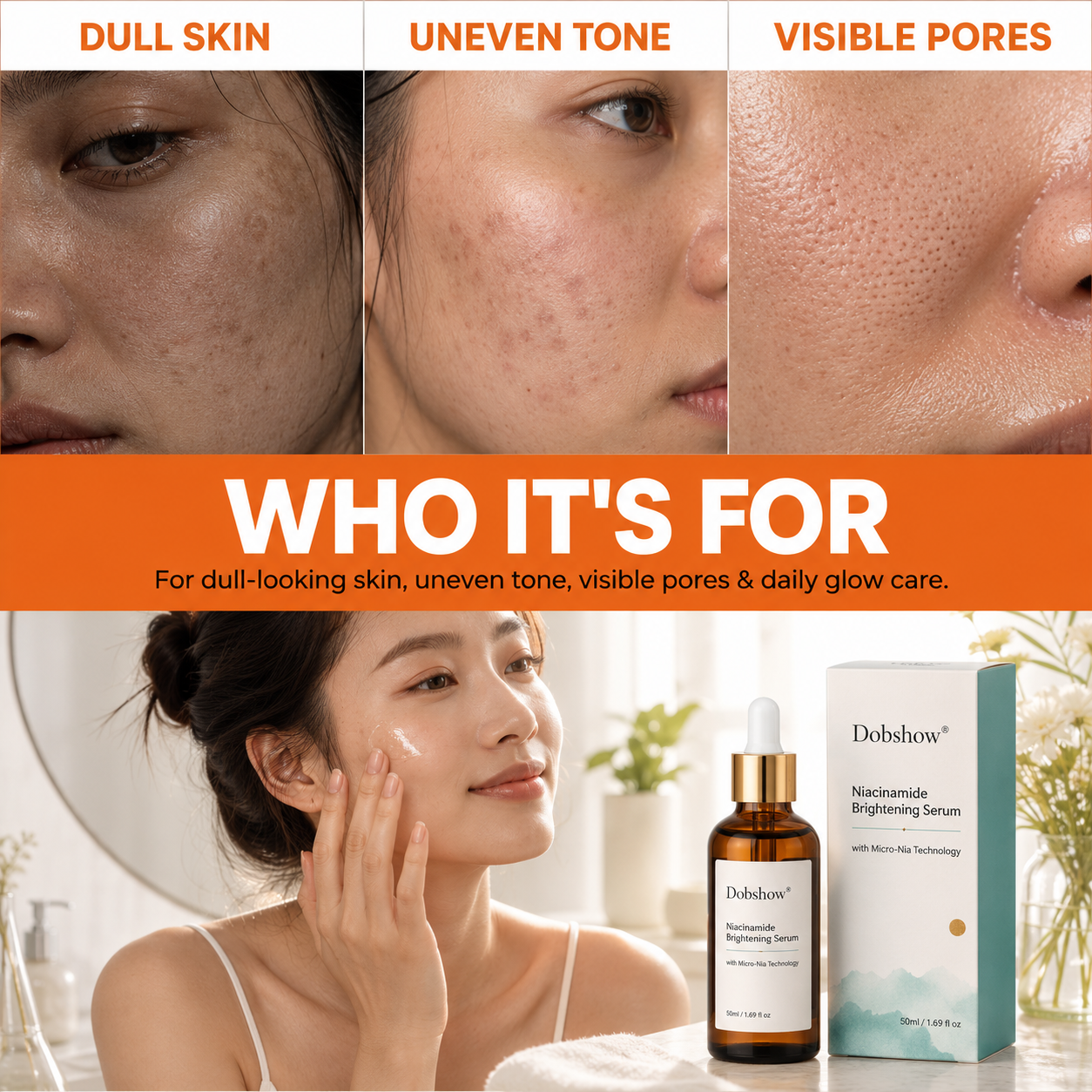 Dobshow® Micro-Nia™ Encapsulated Niacinamide Brightening Serum in 4 weeks