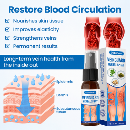 100K+ SOLD 🔥 VeinGuard Herbal Spray-✅ Clinically proven to eliminate varicose veins in just 30 days!