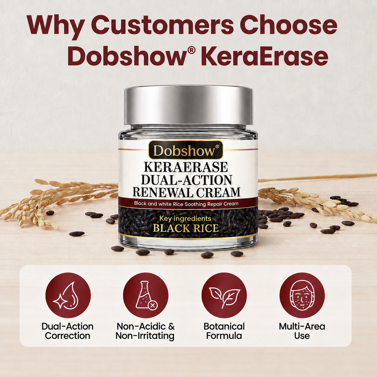 100K+ SOLD 🔥 Dobshow®  KeraErase Dual-Action Renewal Cream (New Formula)