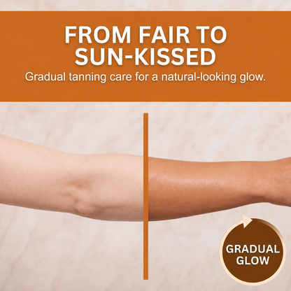 ✅ Ends the Fake Tan Problem | Dobshow® GLOW+ 2-in-1 Firming Tanner ⚡ Soft Glow Starts in 24 Hours — Natural Tan Builds in 3-5 Days